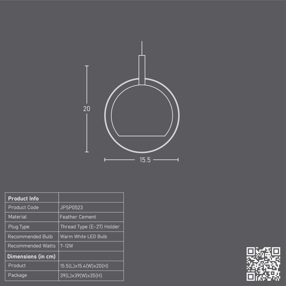 Illuminate Pendant Lamp (Blue Gradation) (Small) - Image 3